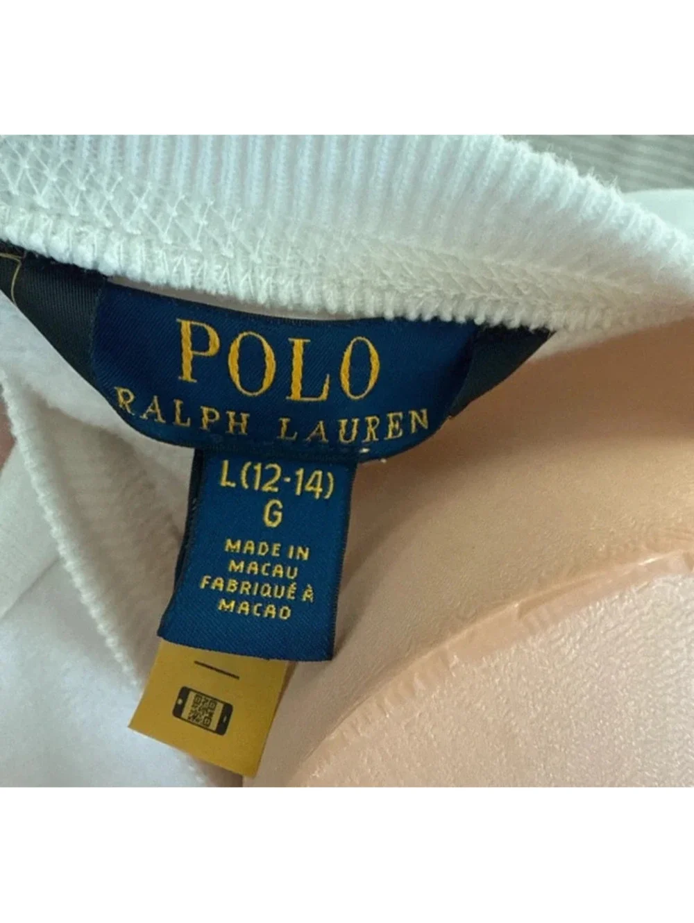 Polo Ralph Lauren iconic polo bear Girls white sweatshirt sweater top
